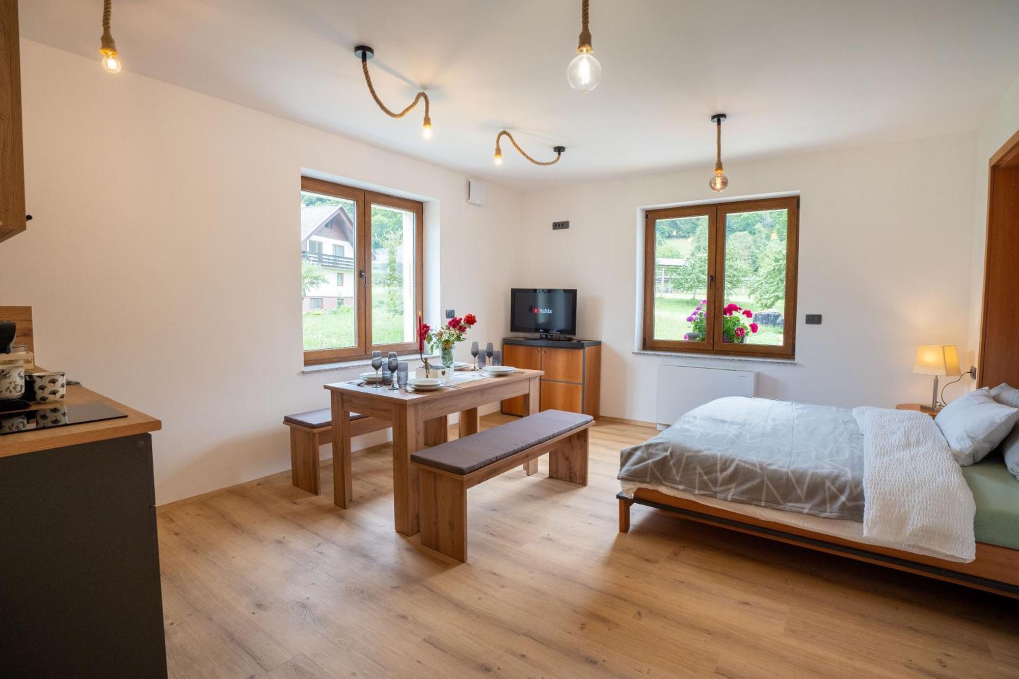 Aparthotel Hom At Vintgar Zgornje Gorje 客房 照片